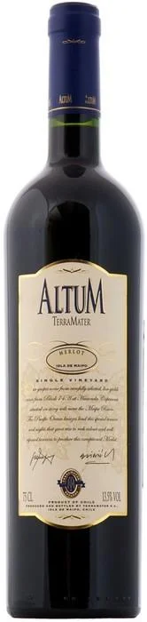 Вино TerraMater Altum  Merlot ТерраМатер Альтум  Мерло 2015 750 мл