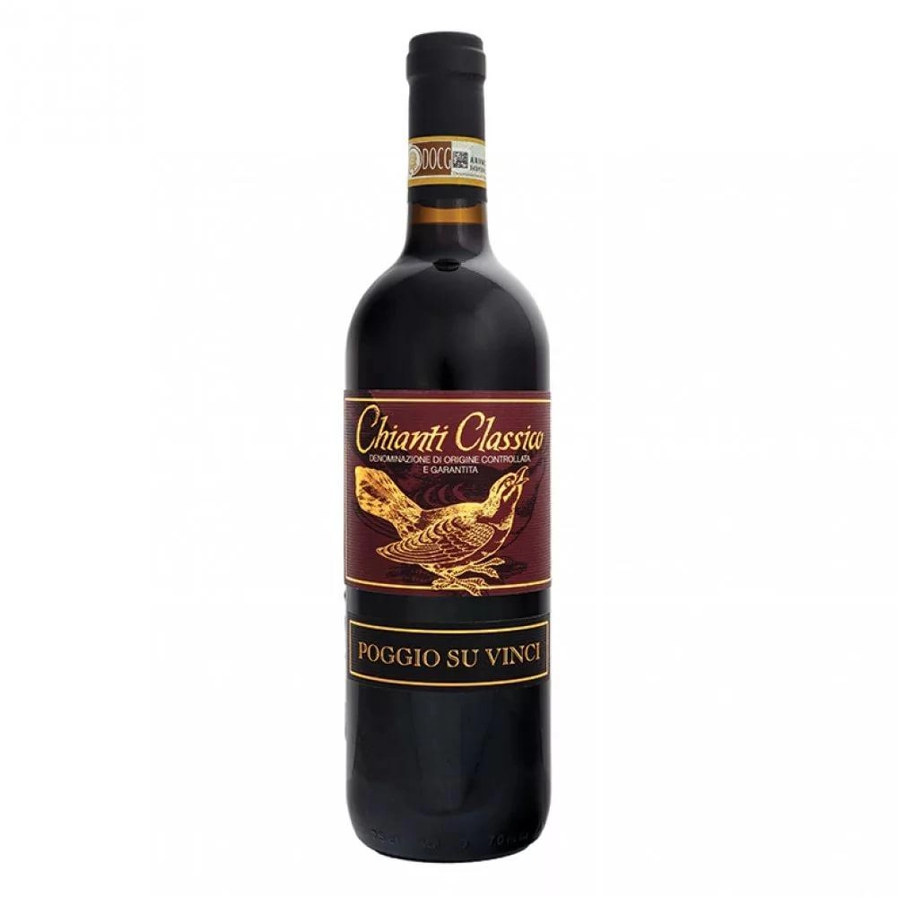 Вино Poggio Su Vinci  Chianti  Classico  DOCG Поджио Су Винчи Кьянти  Классико  2019 750 мл