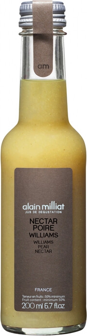 Сок Alain Milliat  Nectar de Poire d'ete Williams  Ален Мия Нектар из груши сорта Вилльямс  200 мл