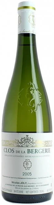 Вино Nicolas Joly, "Clos de la Bergerie", Savennieres - Roch aux Moines,  "Кло де ла Бержери", 2005, 750 мл