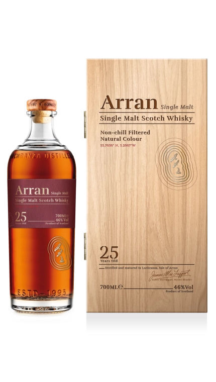 Виски Arran 25 years  gift box  700 мл