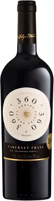 Вино Luis Felipe Edwards  360° Cabernet Franc  Луис Фелипе Эдвардс  360° Каберне Фран красное сухое 2015 750 мл