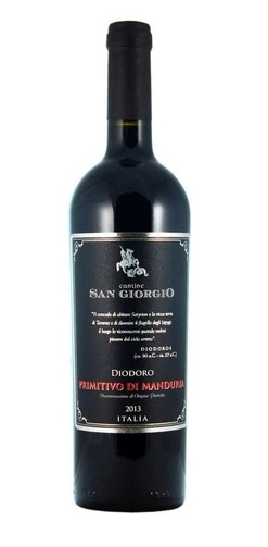 Вино Cantine San Giorgio Diodoro Primitivo di Manduria DOP 2018 750 мл