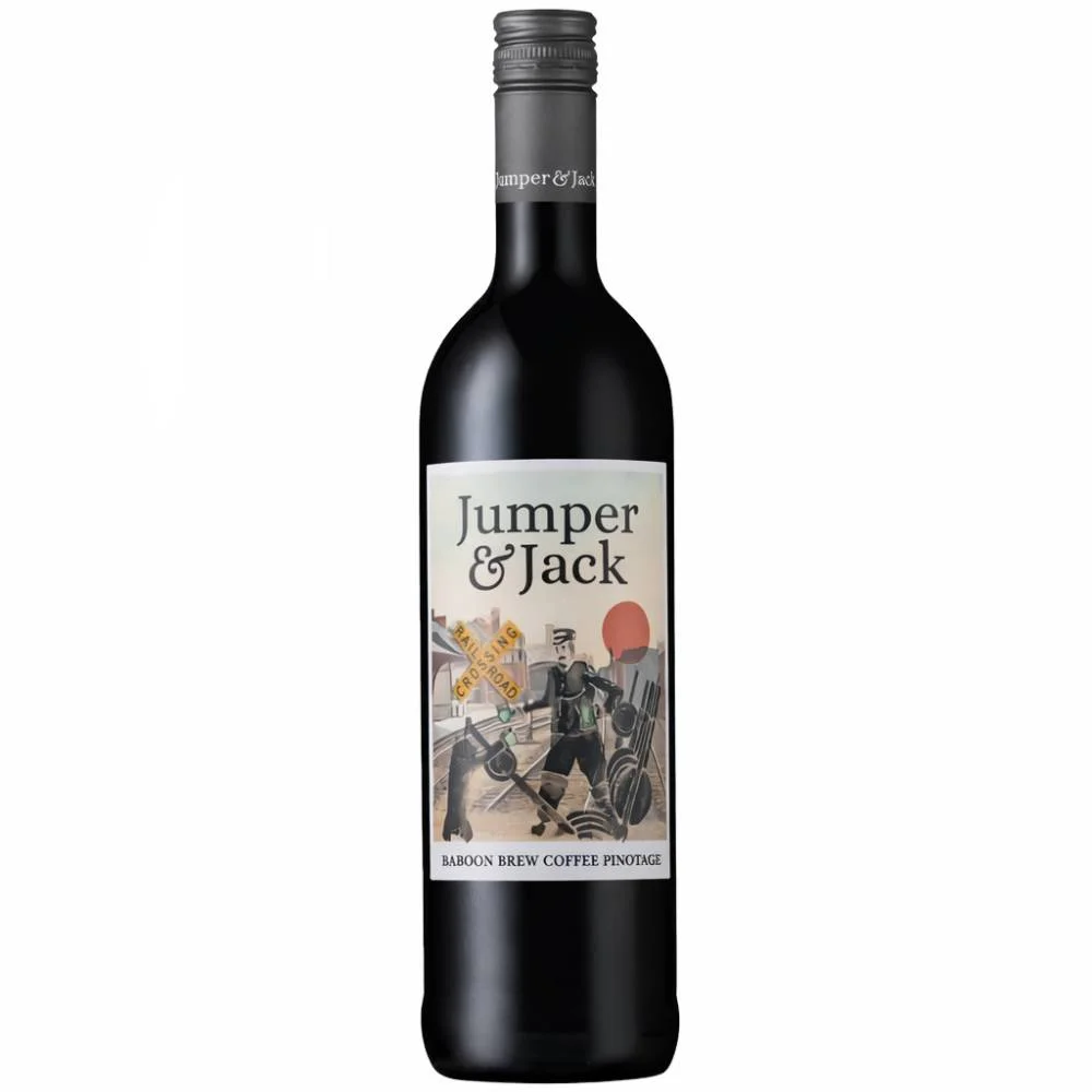 Вино  Stellenrust Jumper & Jack Baboon Brew Coffee Pinotage  2024 750 мл  14 %
