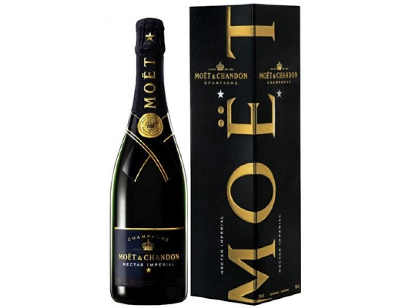 Шампанское Moet & Chandon Nectar Imperial  gift box  750 мл