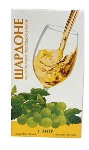 Вино столовое "Шардоне" белое полусладкое, Tetra-pak 1л