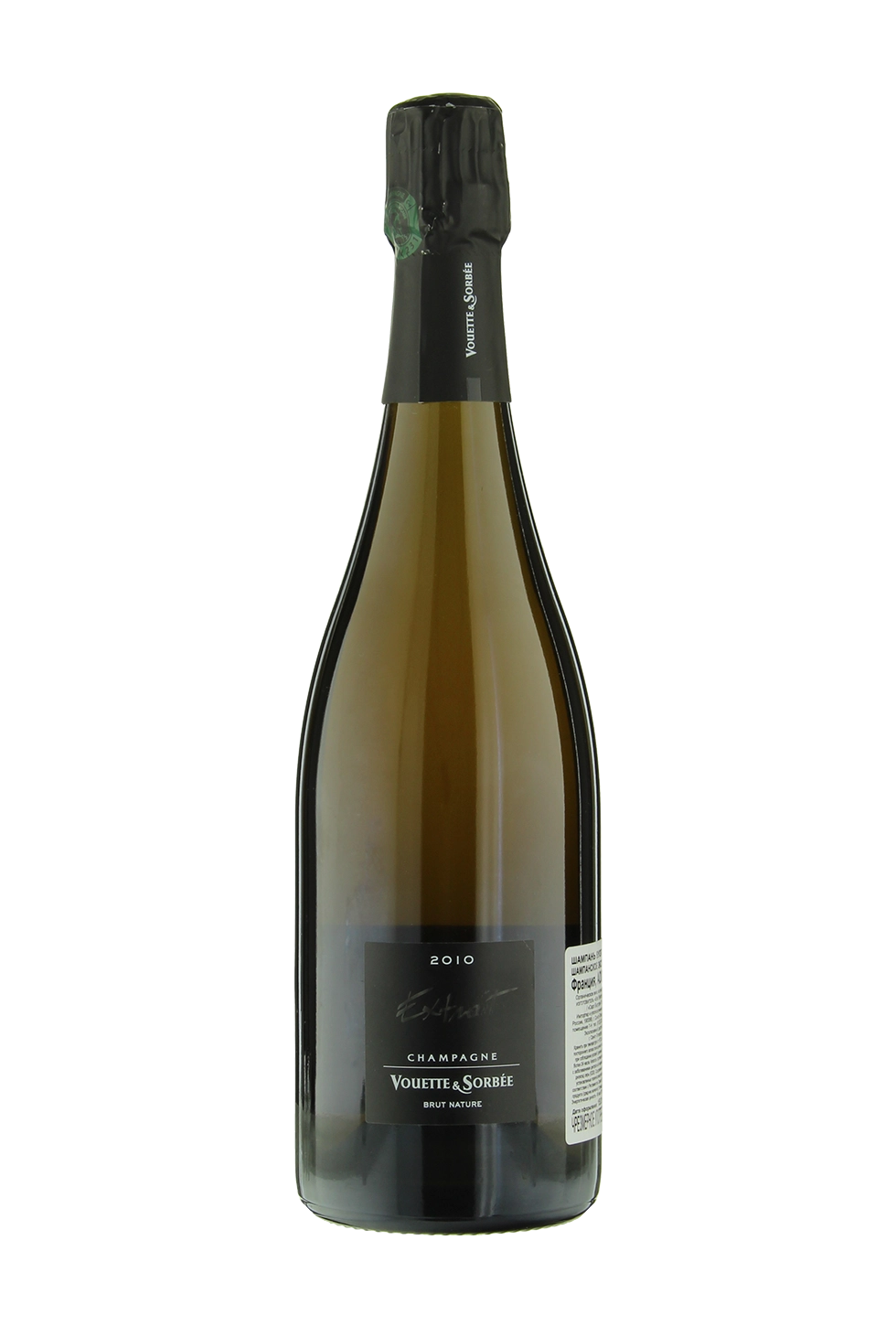 Вино Vouette et Sorbée   Extrait   Champagne AOC Вуэт э Сорбэ  Экстрэ  Шампань  2010 750 мл