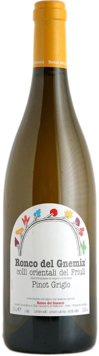 Вино Ronco Del Gnemiz, Pinot Grigio/Ронко Дель Гнемиц, Пино Гриджио, 2010, 750 мл