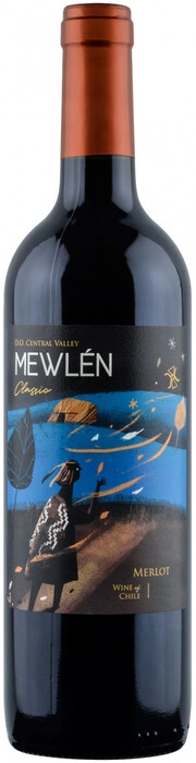 Вино  Mewlen Classic   Merlot, Central Valley DO   750 мл 13 %