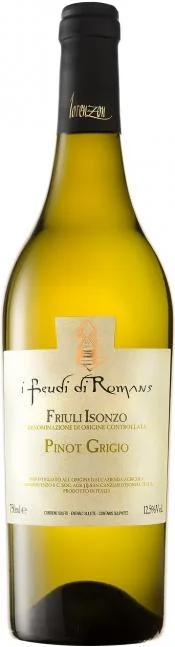 Вино Lorenzon Enzo, "I Feudi di Romans" Pinot Grigio, Friuli Isonzo DOC, "И Феуди ди Романс" Пино Гриджио, 2012, 375 мл