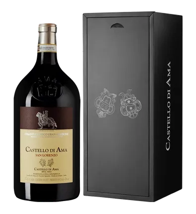 Вино Сastello di ama San Lorenzo  Chianti Classico Gran Selezione DOCG Сан Лоренцо Кьянти Классико Гран Селецьоне в подарочной коробке   2018 3000 мл