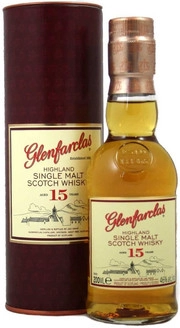 Виски  Glenfarclas 15 years  gift box   200 мл