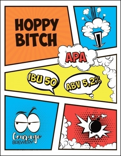Пиво Courage  Hoppy Bitch 2.0  Кураж   Хоппи Бич  2.0    ж/б    500 мл
