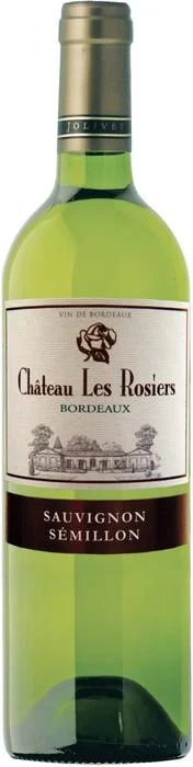 Вино Chateau Les Rosiers Blan Bordeaux AOC 2022 750 мл