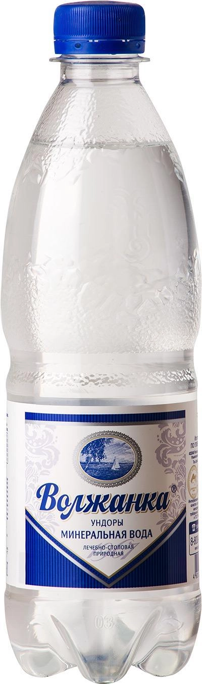 Вода Volzhanka mineral sparkling water  (plastic)/Волжанка минеральная газированная вода (ПЭТ), 0,5 л