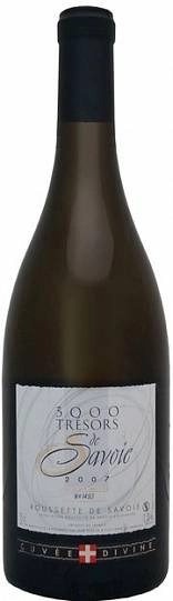 Вино Jean Perrier et Fils  3000 Tresors de Savoie  Cuvee Divine  Roussette de Savoie AOC   2012  750 мл