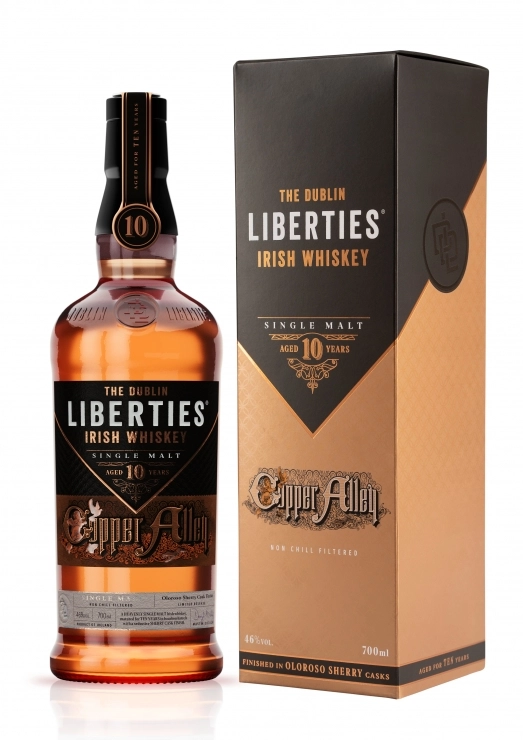 Виски The Dublin Liberties Copper Alley 10 YO Irish Single Malt Whiskey in gift box 700 мл