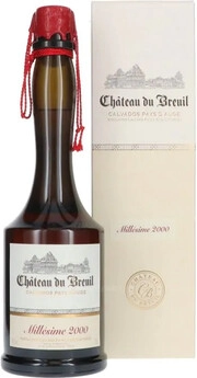 Кальвадос Chateau du Breuil Millesime  Pays d'Auge AOC  2000  gift box 700 мл