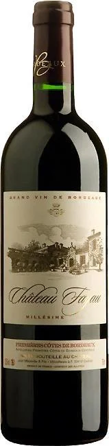 Вино Chateau Fayau Cadillac AOC Шато Фэйо  2009  750мл