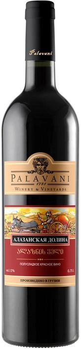 Вино Palavani Alazani Valley Red  Палавани Алазанская Долина  красное 750 мл