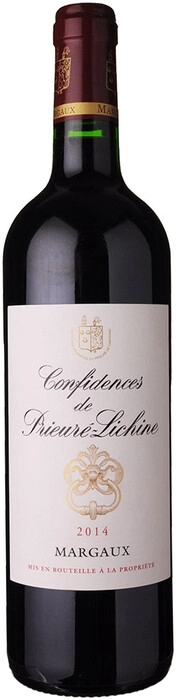 Вино Confindences de Prieure-Lichine AOC Margaux dry red  2014 750 мл