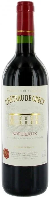 Вино Chateau de Crecy, Bordeaux AOC, Шато де Креси, 2010, 750 мл