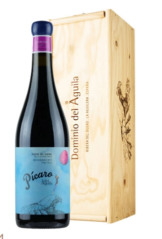 Вино Dominio del Aguila Picaro del Aguila Ribera del Duero DO wooden box   2016 750 мл  14%