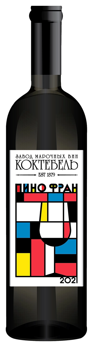 Вино Коктебель Геометрия Пино Фран  красное сухое  750 мл