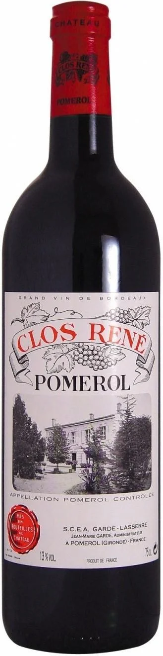 Вино Clos Rene Pomerol AOC Кло Рёне Помроль 1994 750 мл