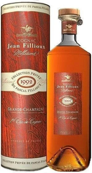 Коньяк Jean Fillioux, Millesime 1992, in tube/Жан Фийу, Миллезим 1992, в тубе, 700 мл