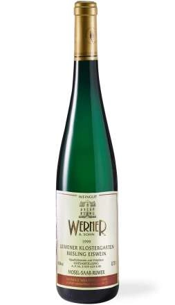 Вино Mosel Werner u sohn Leiwener Klostergarten Riesling Eiswein QmP Versteigerungswein 1999 750 мл