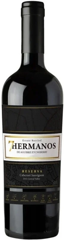 Вино 7 Hermanos Cabenet Sauvignon Reserva  2021  750 мл  