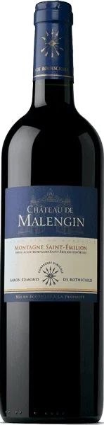 Вино Château De Malengin Montagne - Saint-Emilion AOC Шато Де Маленжэ Монтань Сент-Эмильон АОС 750 мл