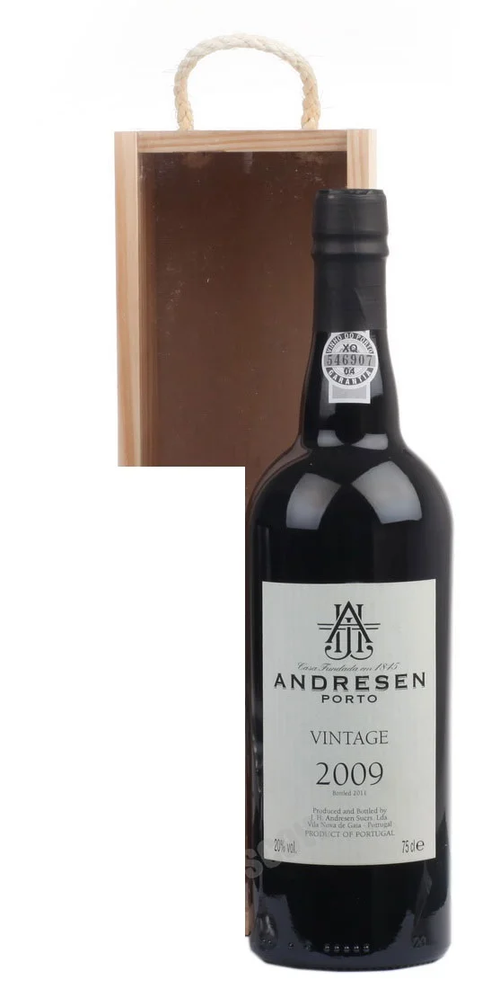 Вино Andresen Vintage Port in tube Андерсен Винтаж Порт 2009 в тубе 750 мл