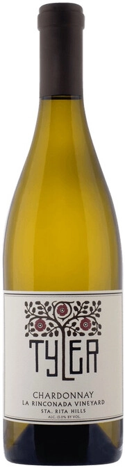Вино Tyler  La Rinconada Vineyard Chardonnay Тайлер  Ла Ринконада Виньярд  Шардоне 2019 750 мл 13 %