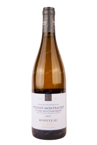 Вино Ropiteau Puligny-Montrachet Les Folatieres Premier Cru  Ропито Пюлини-Монрашэ Ле Шалюмо Премьер Крю 2017  750 мл 13,5%