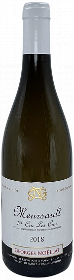 Вино  Domaine Georges Noellat Meursault  1-er Cru Les Cras Мерсо Премье Крю Ле Кра белое сухое 2018 750 мл