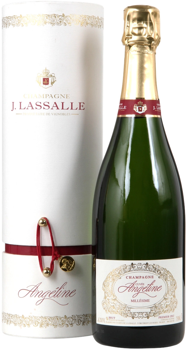 Шампанское  Gounel Lassall   Lassalle Cuvee Angeline  Brut  Premier Cru Chigny-Les-Roses  gift box 750 мл