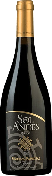 Вино Santa Camila Sol de Andes  Syrah Reserva Especial Санта Камила Соль де Андес Сира Резерва Эспесьяль 2014 750 мл