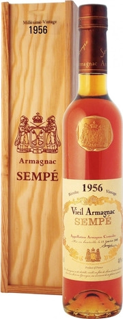 Арманьяк Vieil  Sempe Armagnac  wooden box 1956 500 мл