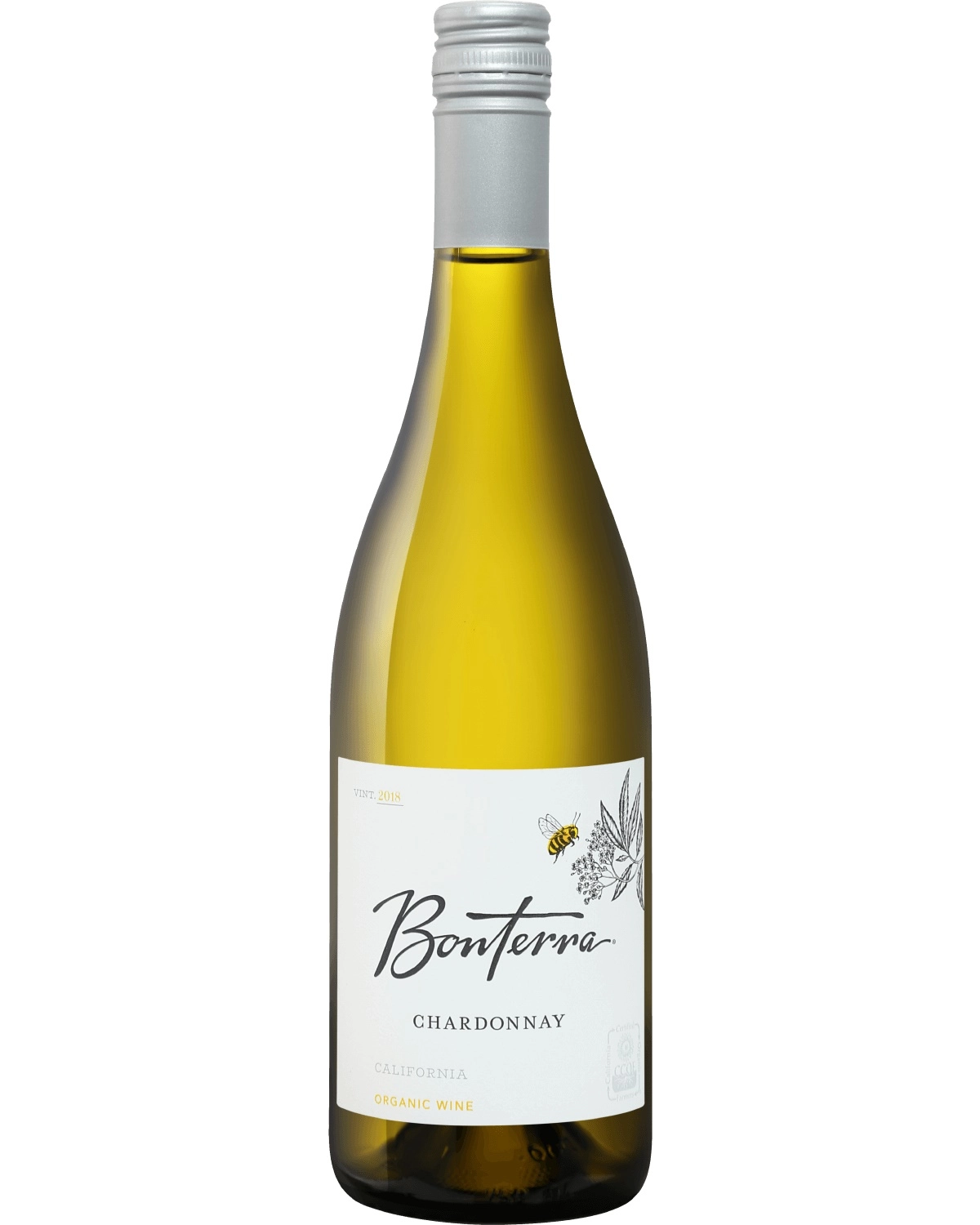 Вино Bonterra  Chardonnay Mendocino County AO  2018 750 мл