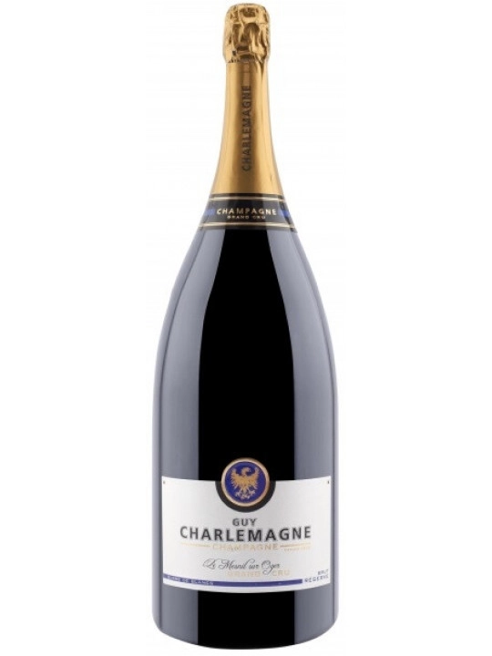 Шампанское  Champagne Guy Charlemagne Reserve Blanc de Blancs Le Mesnil  1500 мл 12%