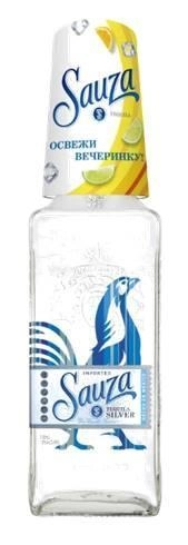 Текила Sauza Silver Сауза Сильвер со стаканом 700 мл
