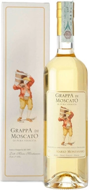Граппа Montanaro  Grappa di Moscato gift box   700 мл