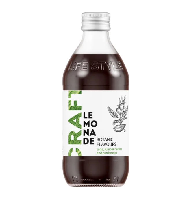 Напиток газированный  Старбар Крафт вкус Шалфей, Можжевеловые ягоды и Кардамон, в стеклянной бутылке 330 мл