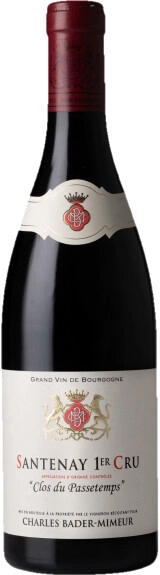 Вино Bader-Mimeur Santenay 1er Cru Clos du Passetemps AOC red  2013 750 мл