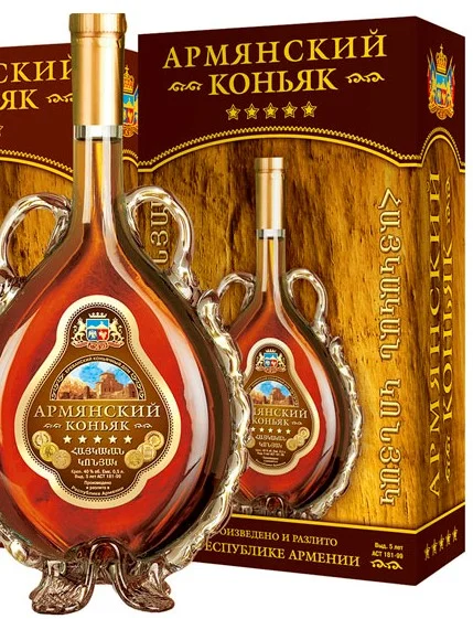 Коньяк Самкон Армянский Коньяк 5 Звезд Амфора в п/у 250 мл
