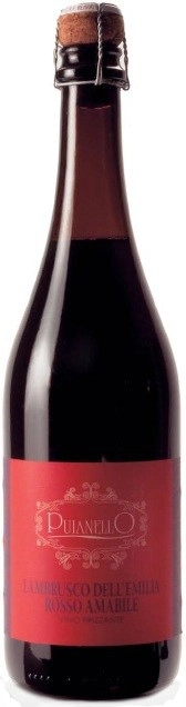 Игристое вино Puianello  Lambrusco dell'Emilia IGT Rosso    Amabile  750 мл