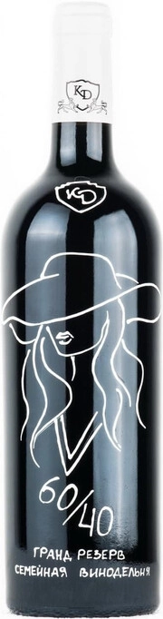 Вино Константина Дзитоева 60/40  Гранд Резерв 2013  750 мл  13 %