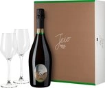 Набор  Jeio Cuvee Extra Seco Джейо Экстра Секо  в п/у 750 мл с 2 бокалами